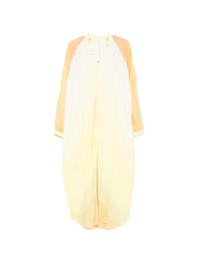 Marrakshi Life V-neck Long-sleeve Maxi Dress In Multi