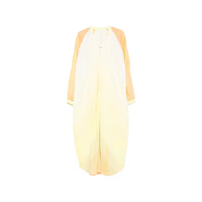 Marrakshi Life V-neck Long-sleeve Maxi Dress In Yellow