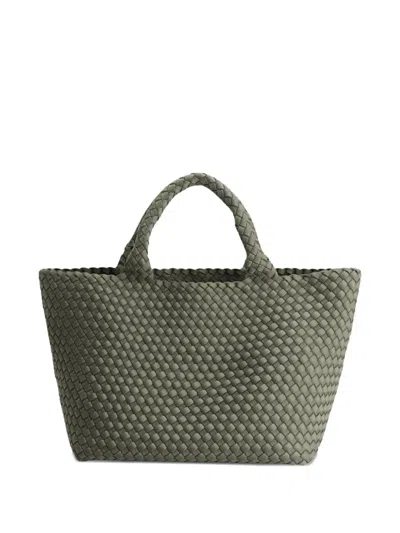 Marrea Braided-handle Tote Bag In Green