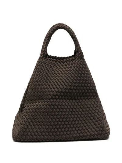 Marrea Brown Shopping Bag With Woven Texture
