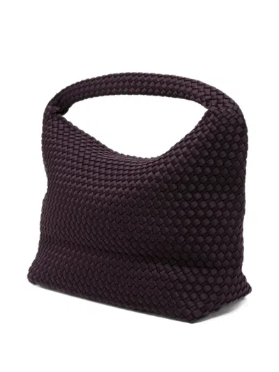 Marrea Large Woven Tote Bag In Purple