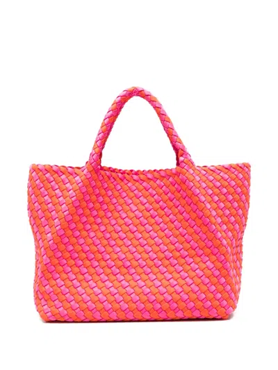 Marrea Medium Woven Tote Bag In Pink
