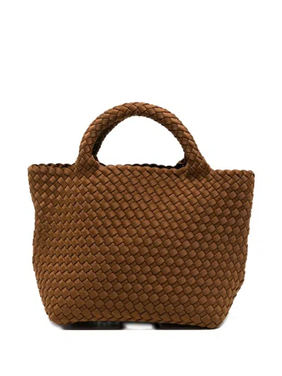 Marrea Mini Borsa A Tracolla Marrone Con Texture Intrecciata  In Brown