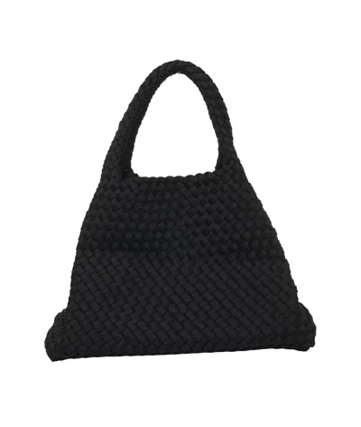 Marrea Neoprene Handbag With Chic Hook Closure