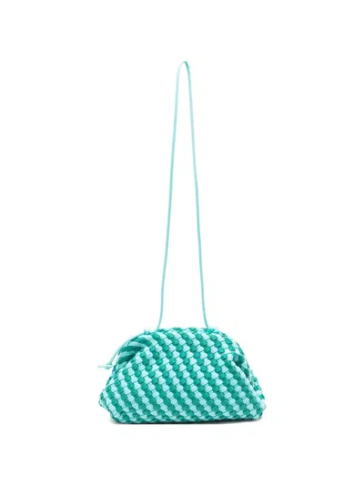 Marrea Woven Clutch Bag In Blue