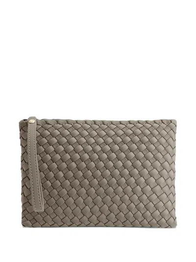 Marrea Woven Clutch Bag In Pink