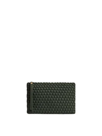Marrea Woven Clutch In Green