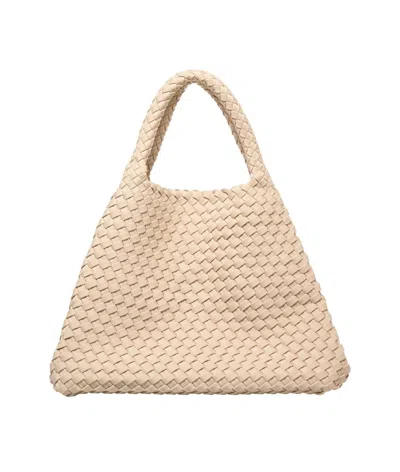Marrea Woven Neoprene Handbag With Logo Patch