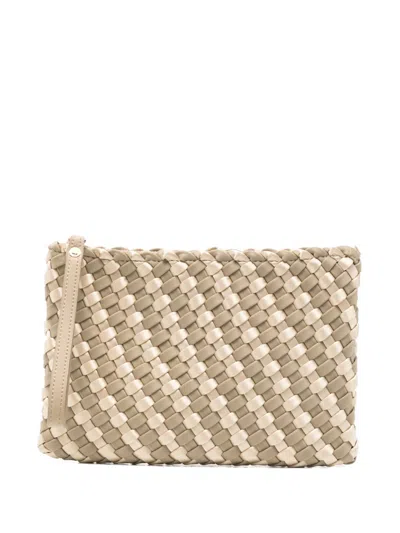 Marrea Woven-design Clutch Bag In Pattern