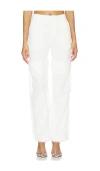 Marrknull Mesh Panel Long Pant In White