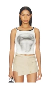 Marrknull Printed Camisole In Gray