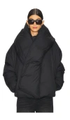 Marrknull Scarf Down Jacket In Black