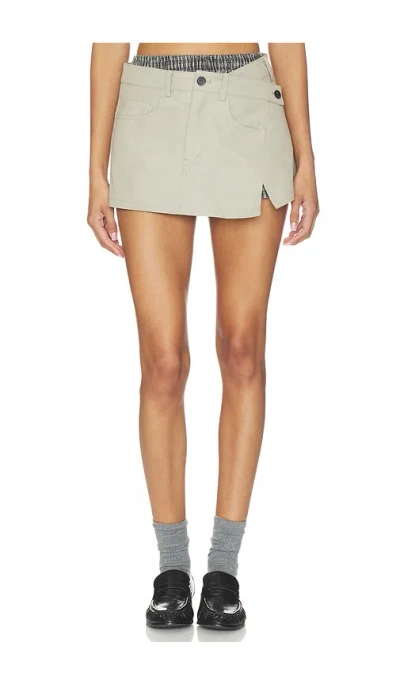 Marrknull Two-piece Utility Skirt In Gray