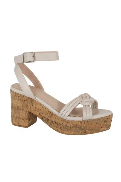Mars Sky Women's Cork In It Platform Sandals In Beige In Brown