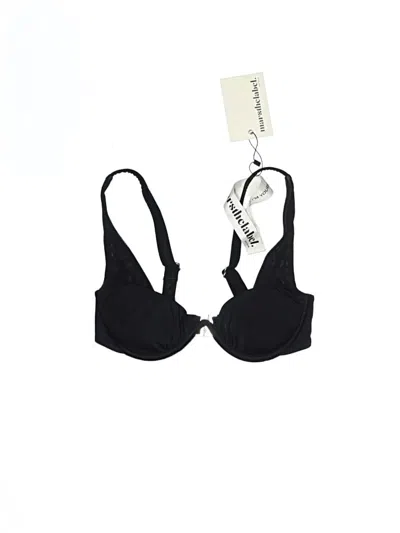 Mars The Label Swimsuit Top Black Swimwear