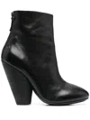Marsèll 120mm Leather Ankle Boots In Schwarz