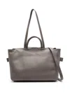 Marsèll 4 Dritta Logo-debossed Leather Tote Bag In Grey