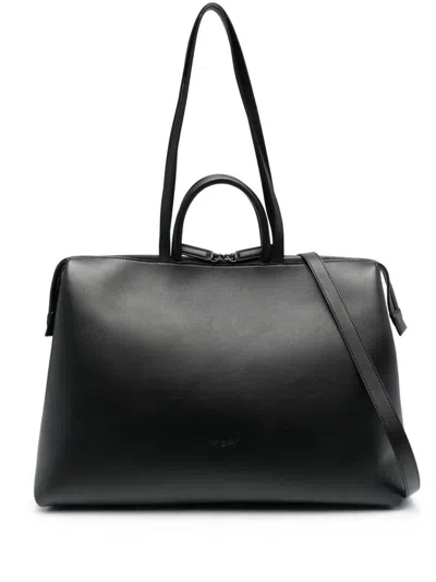 Marsèll Horizontal Soft Shoulder Bag Top Handles Strap In Black