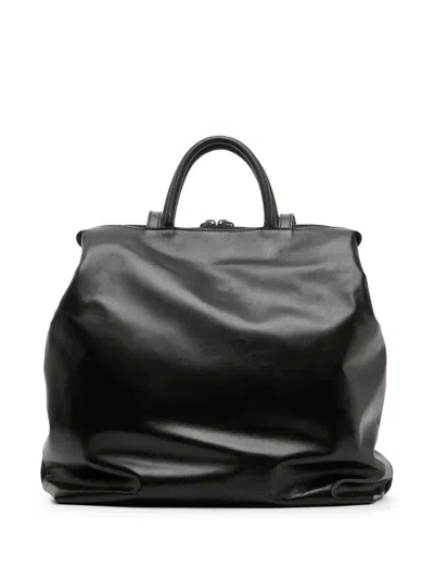 Marsèll 4 Lunga Maxi Leather Shopper In Black