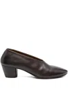 Marsèll 50mm Leather Block-heel Pumps In Brown