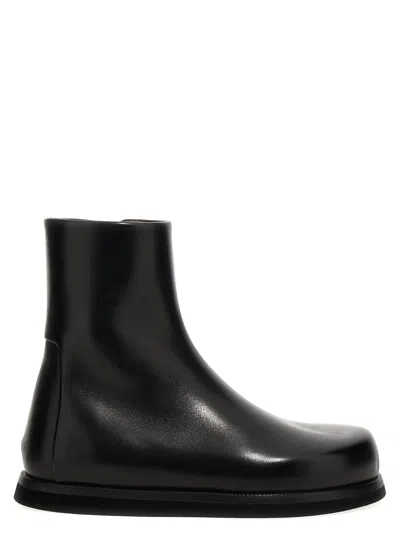 Marsèll Calfskin Ankle Women's Boots In Black
