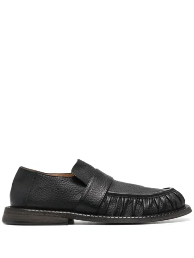 Marsèll Alluce Grained Leather Loafers In Black
