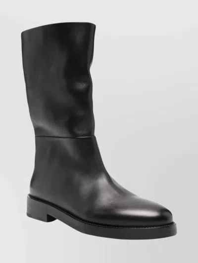 Marsèll Ankle Boots With Flat Sole And Leather In Animal Print