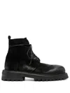 Marsèll Ankle Boots With Lace-up Closure And Rugged Sole In Black