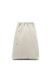 Marsèll Arriccia Pleated Leather Backpack In Grey