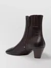 Marsèll Biscotto Leather Cone Heel Ankle Boots In Brown