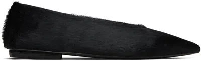 Marsèll Black Ago Short Hair Ballerina Flats