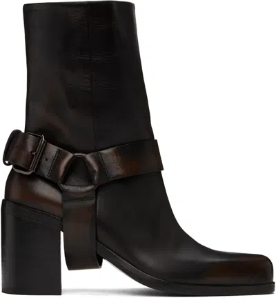 Marsèll Black Anta Boots In 666 Black