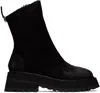 Marsèll Black Carro Boots In 666 Black