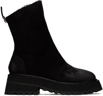 Marsèll Black Carro Boots In 666 Black