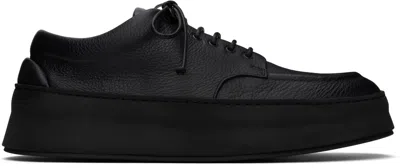 Marsèll Black Cassapana Trainers In Pelle Volo Nero