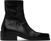 Marsèll Black Cassello Ankle Boots In Black