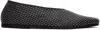 Marsèll Black Coltellaccio Borchie Ballerina Flats In 666 Black