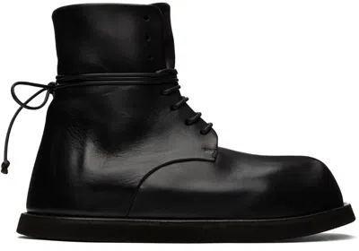 Marsèll Black Gigante Boots In 666 Black
