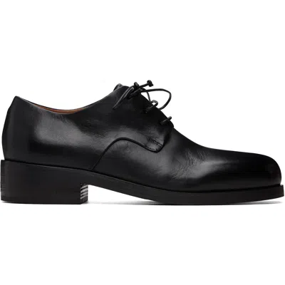 Marsèll Black Gnocco Soft Pebbled Leather Derbys
