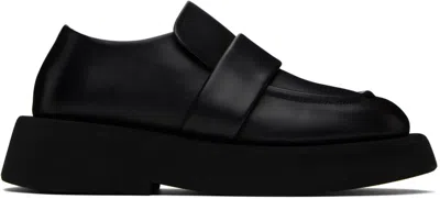 Marsèll Slip-on Leather Loafers In 666 Black