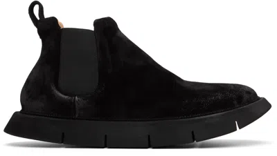 Marsèll Black Intagliata Leather Chelsea Boots