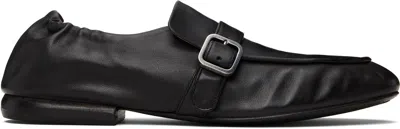 Marsèll Black Mandolo Leather Loafers