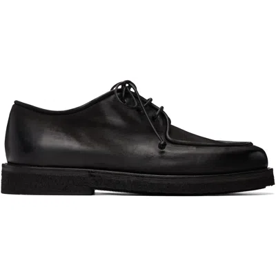 Marsèll Black Moccar Leather Derbys