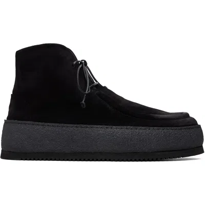 Marsèll Black Parapana Leather Ankle Boots