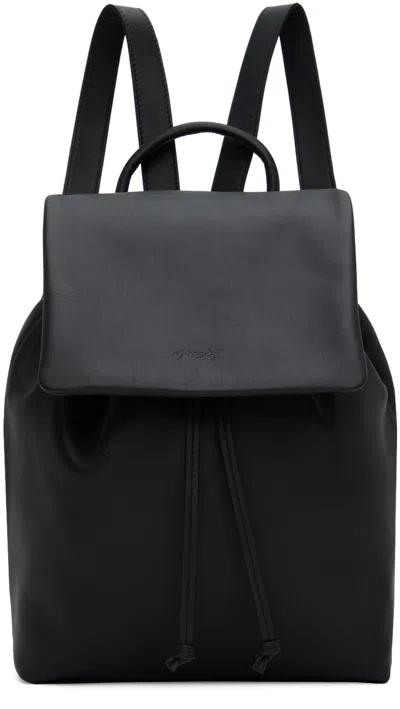 Marsèll Black Pattina Backpack In Nero