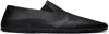 Marsèll Square-toe Leather Loafers In Black