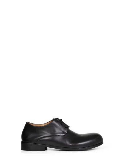 Marsèll Black Smooth Leather Capozucca Derby Shoes