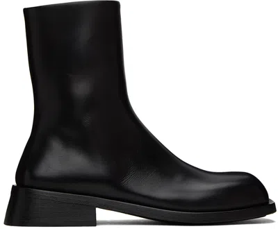 Marsèll Black Tello Boots In 666 Black