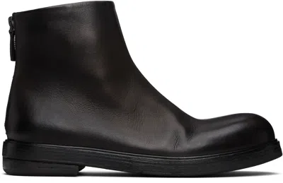 Marsèll Black Zucca Zeppa Ankle Boots