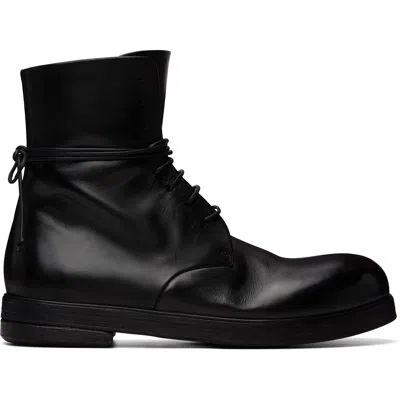 Marsèll Black Zucca Zeppa Combat Boots